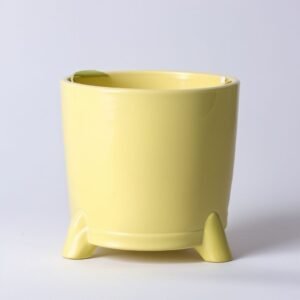 Żółta doniczka